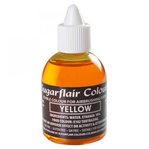 Sugarflair Airbrush Colour - Yellow 60ml